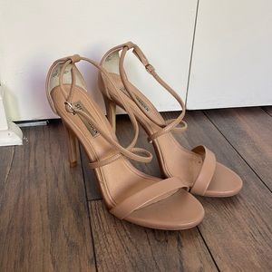 Steve Madden Feliz Strappy Nude Heels